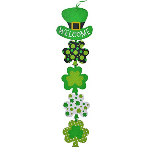 Glittering Shamrock Decorative Welcome Sign