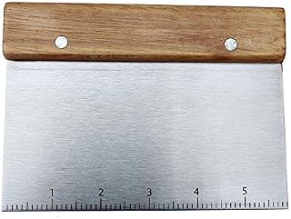Stainless Steel Metal Griddle Scraper/Chopper - Great as Dough Cutter for Bread