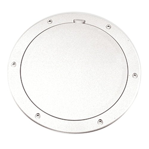 Beckson Marine DP61-W Smooth Center Pry - Out Deck Plate, White