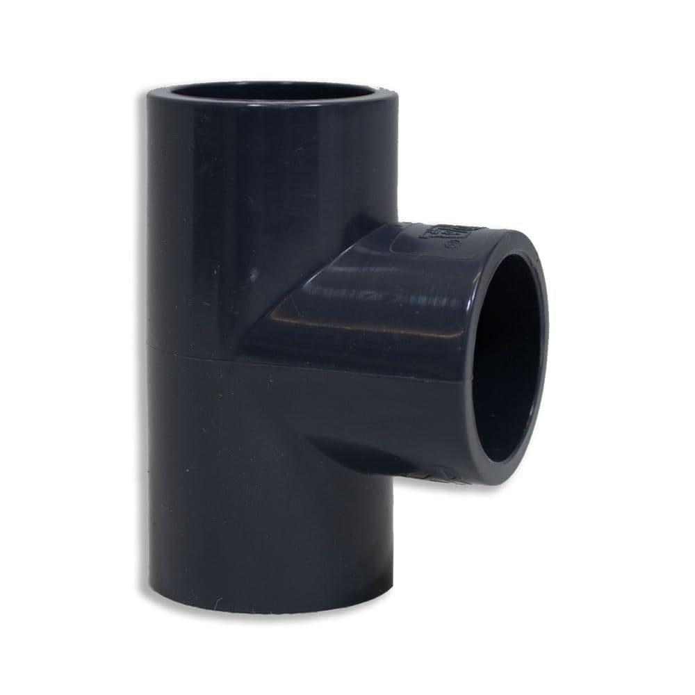 eco-filtration 88.9mm (3″) Pressure Solvent Weld Tee Joiner – Heavy-Duty PVC Pipe Fitting | Watertight 3-Way Connector for Ponds, Filtration Systems & Drainage Projects