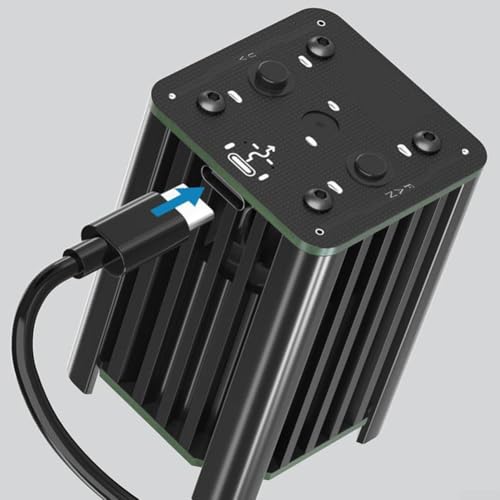 Ventilador de mantenimiento de escape de humo, con interruptor de botón, para curado UV, curado rápido, 38 x 38 x 55 mm