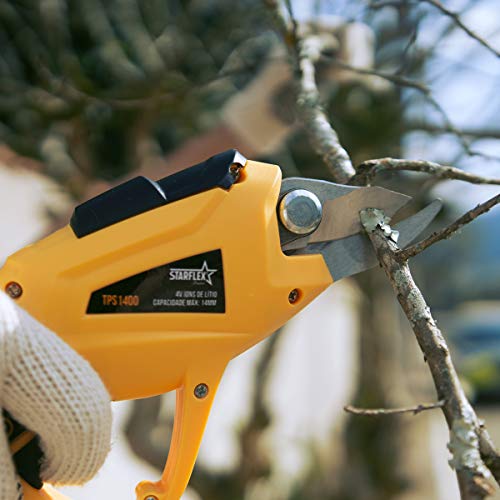 Tesoura Poda Bateria 4V Lítio - 1,5AH Máximo 14mm TPS1400 Starflex