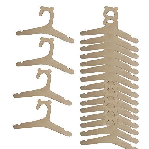 Newborn Hangers For Baby Clothes ,Baby Children Wooden Hangers For Clothes Hangers - 6 Pcs ,30 Pcs Set (9 Inches) #TOP7