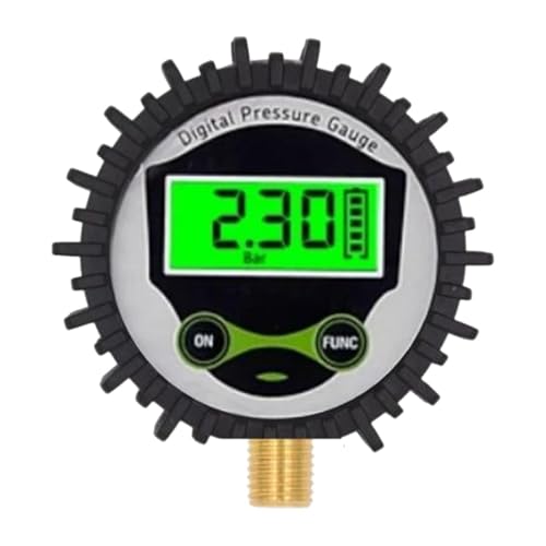 Gauge de pression à l'air du pneu - Accessoire de voiture, outil de vélo | Vérificateur de pression du pneu numérique avec fonction d'alarme pour les voitures motos et vélos, jauge d'air polyvalente p