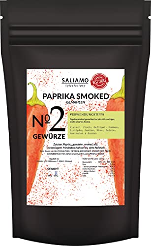 100g SMOKED Paprika süß geräuchertes Paprikapulver gemahlen aus Spanien | Saliamo