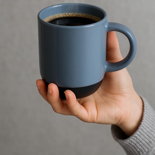 Image of Clay Craft Modern Matte Coffee Mug Set of 2, 300 ml | Fine Ceramic Tea, Coffee & Milk Mugs | Elegant & Durable Drinkware | Microwave & Dishwasher Safe | Minimalist Home, Office & Gift Collection