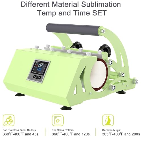 Máquina de prensa térmica para tazas hasta 30oz 110V miniatura 4
