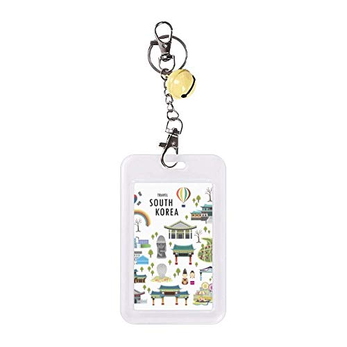 Insigne voyage Corée du Sud anti piratage et protection carte crédit cloche jaune