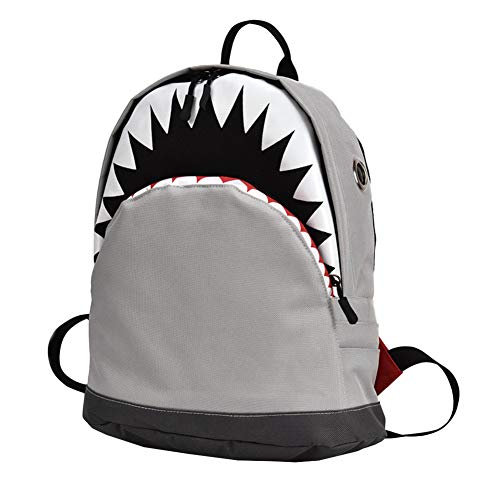 Escuela Unisex Mochila bolso de 3D Vivid Animal tiburón para niños y niñas con correas