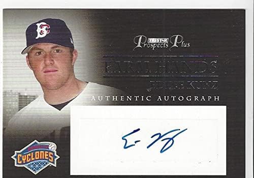Eddie Kunz Autographed Farm Hands Minor League Collectible - 2007 Tristar Prospects Plus Baseball Card #FH- EK (New York Mets) Free Shipping