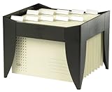 Aus stabilem PS (Kunststoff) ELBA 100333199 Hängeregistratur-Korb go fix 1000 gefüllt inklusive 5 Hängemappen schwarz Hängemappenbox