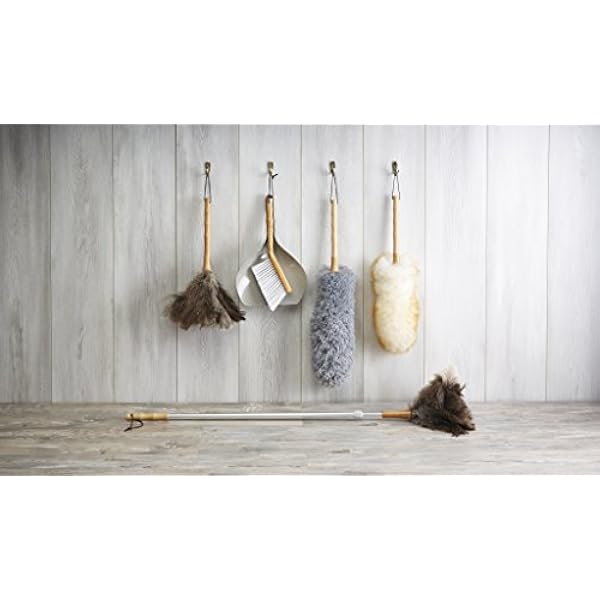 KitchenCraft Living Nostalgia Teleskopowa Miotełka do Kurzu Strusie Pióra Zasięg 1-1 5 m 102 18 18 cm