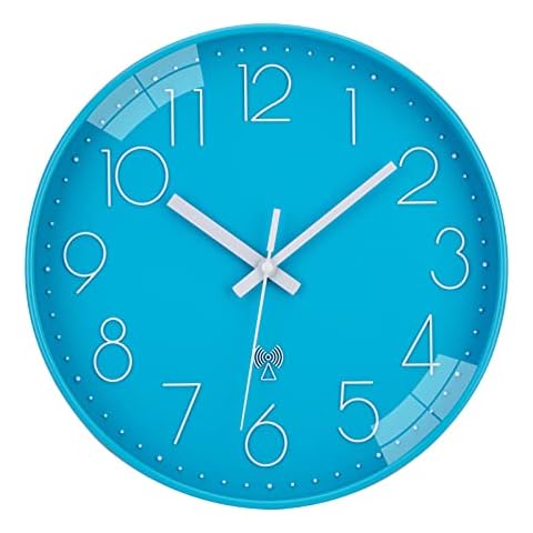 ACCSHINE Radio Controlled Wall Clock 30cm Large Wall Clock Modern Large Silent Simple Classic Wall Clock Wall Decoration for Home Office Kitchen Living Room Cover