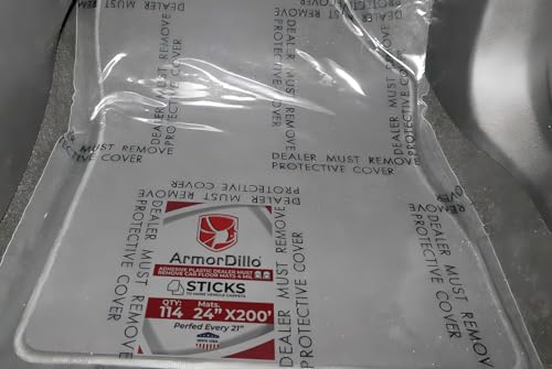 Adhesive Plastic Dealer Must Remove car Floor mats Heavy 4 mil. Sticks to More Vehicle Carpets. Qty:114 mats. 24