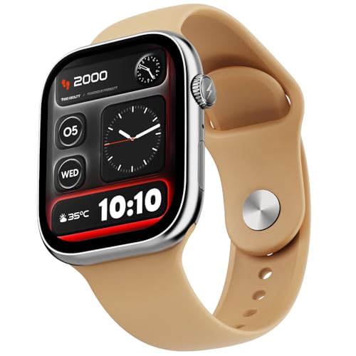 Fire-Boltt Ninja X Ring Smart Watch with 1.96” Large Display, Bluetooth Calling, Wireless Charging, AI Voice Assistant, 500+ Watch Faces, Health Suite, Smart Watch for Man & Woman – Mocha Mousse Fire-Boltt Ninja X Ring Smart Watch with 1.96” Large Display, Bluetooth Calling, Wireless Charging, AI Voice Assistant, 500+ Watch Faces, Health Suite, Smart Watch for Man & Woman – Mocha Mousse
