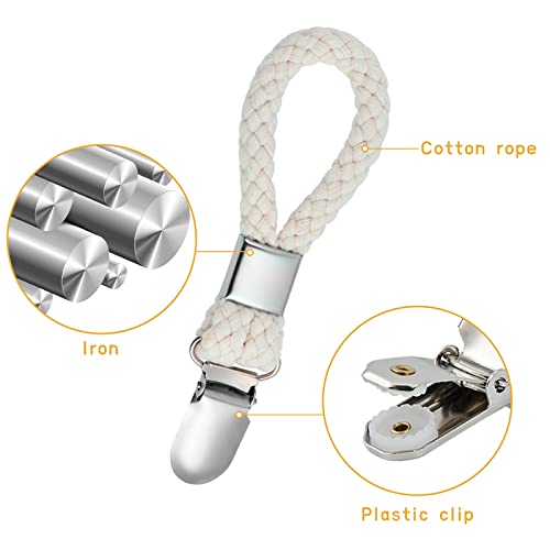 Elesunory 8Pcs Hanging Tea Towels Clip, Metal Towel Hanger With Loop Cotton, Hand Towel Hook For Home Kitchen Bathroom Hanging Towels #TOP3