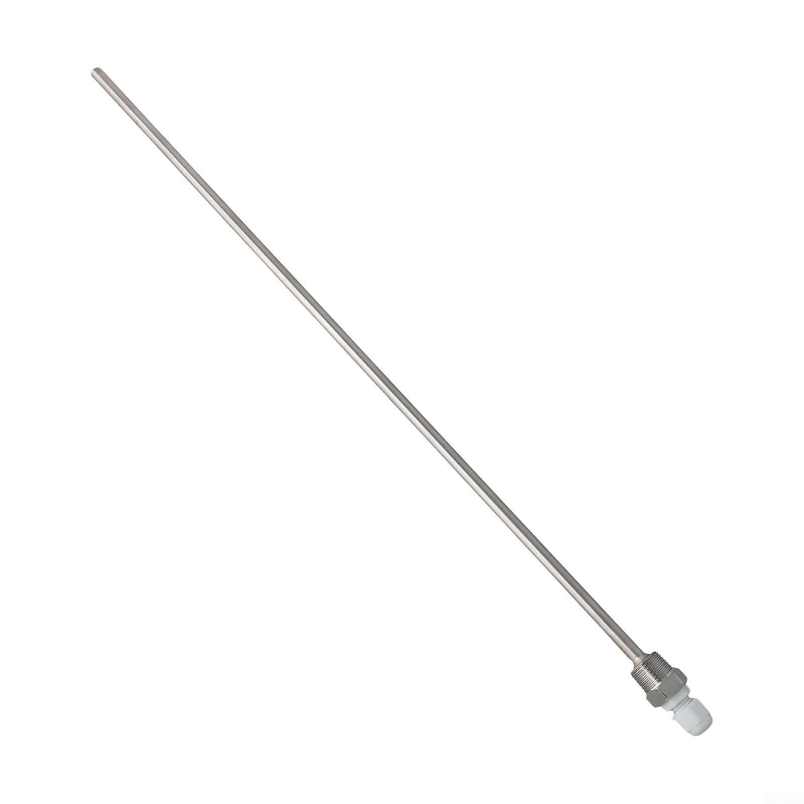 Pozzetto termico in acciaio inox 1/2 per sensore di temperatura filettatura NPT, tubo di protezione per sonda industriale, lunghezza 50-500 mm, argento (500 mm)