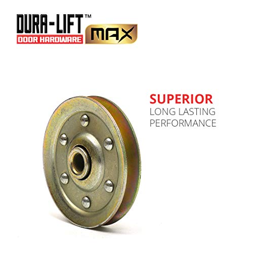 Dura-Lift Heavy-Duty 3" Garage Door Pulley With Sheave (2-Pack) #TOP3