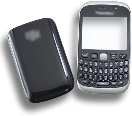 Black Housing Faceplate+LCD Lens+Keypad+Button+Battery Cover For Blackberry 9320
