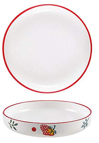 LMMJYF 8 Pollici Nordico casa Piastra vegetale Piccola Fresca Uova al Vapore Uovo Piatto zuppa di Riso Riso-Etichetta da 8 Pollici