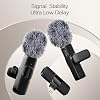 Micrófono de solapa profesional inalámbrico para iPhone, iPad, mini micrófono de grabación de video para entrevistas, podcasts, vlogs, YouTube y transmisiones en vivo, con reducción de ruido, plug & play, paquete de 2 (puerto Lightning) 8