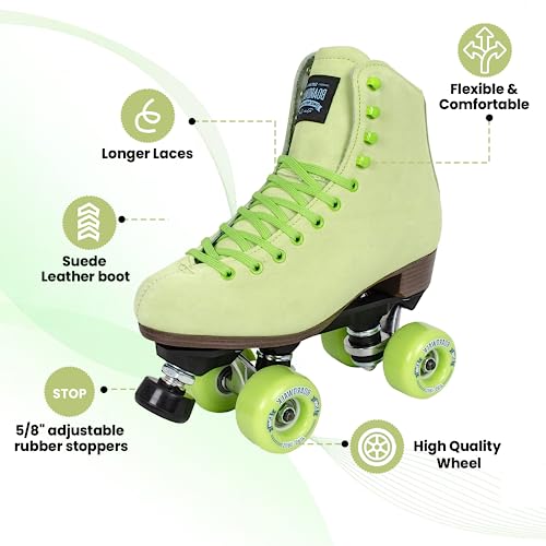 Sure-Grip Boardwalk Outdoor Skates (Key Lime, Mens 8 / Womens 9) #TOP5