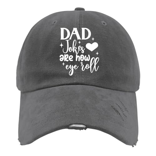 Dad Jokes are How Eyeroll Hat for Men Funny Baseball Cap Funny ...