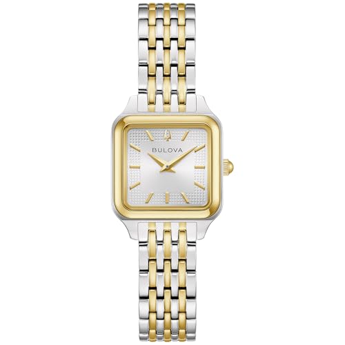 Classic Sutton Square 23mm - Silver-White on Bracelet