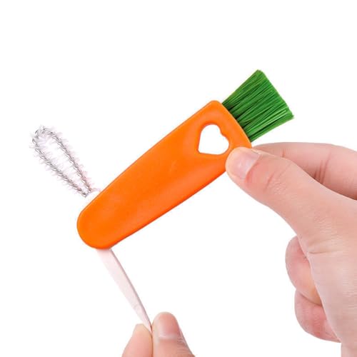 Image of Hard Bristle Crevice Cleaning Brush,3 in 1 Cup Lid Cleaning Brush,Keyboard Brush,Crevice Cleaning Brushes for Household use,Window Track Cleaning Tools,Use Bathroom,Kitchen, Sink, Sliding Door