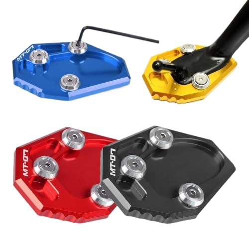 Support latéral pour Moto MT-07 idéal sur sol meuble