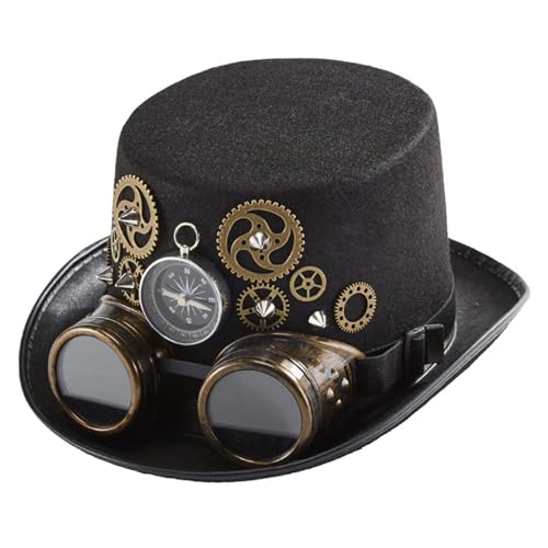 Chapeau steampunk haut-de-forme idéal pour costume de festival gothique