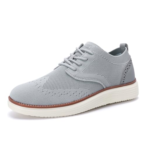 Men's Casual Dress Sneakers: Oxfords - Inspired Business Style, Mesh Breathable, Comfortable for Walking & Tennis, All - Day Wear
