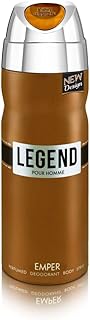 مزيل عرق ليجند بخاخ برائحة المسك للرجال من إمبر، 200 مل