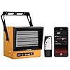 TURBRO 10,000W Electric Garage Heater, 240V Hard Wired, WiFi Enabled, Fan-Forced Shop Heater with Remote, Overheat Protection, Thermostat, 12-Hr Timer, Ceiling/Wall Mounted, ETL Listed, GH10K Smart