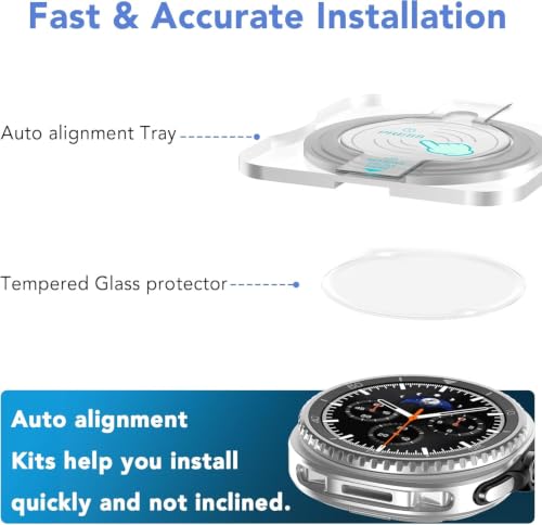 Image of Supershieldz Tempered Glass for Samsung Galaxy Watch 8 Classic (46mm) - 2 Pack