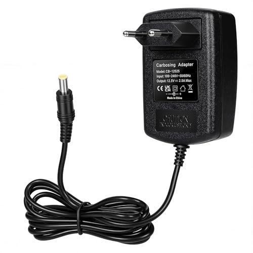 Carbosing 12.5V 2.5A Adaptateur Secteur Alimentation Chargeur pour Sony Blu Ray DVD UBP- X700M BDP-S6700 BDP-S1700 BDP-S6500 BDPS6700 pour Makita Radio BMR101...
