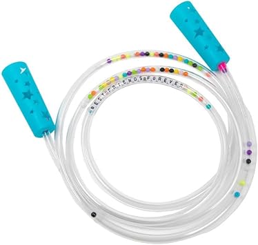 KESS Friendship Bracelet 84 Jump Rope - 6 pack: These hollow jump ropes are filled with friendship bracelet letters and charms, Split a set with your bff today; colors will vary