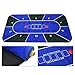 HUANGWUZ Texas Hold'em Folding Poker Table Top, 10 Player Professional Poker Mat with Chip Holders, Portable with Tote Bag