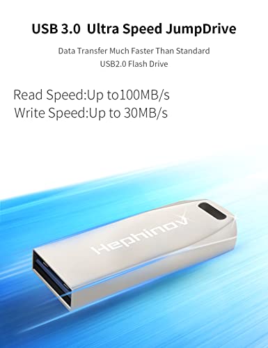 64Gb Usb 2.0 Flash Drive, Hephinov Mini Usb Stick, Udp Thumb Drive, Zinc Alloy Jump Drive, Pen Drive, Memory Stick For Pc/Computer/Sound/Speaker/External Storage (Usb 2.0 64G) #TOP2