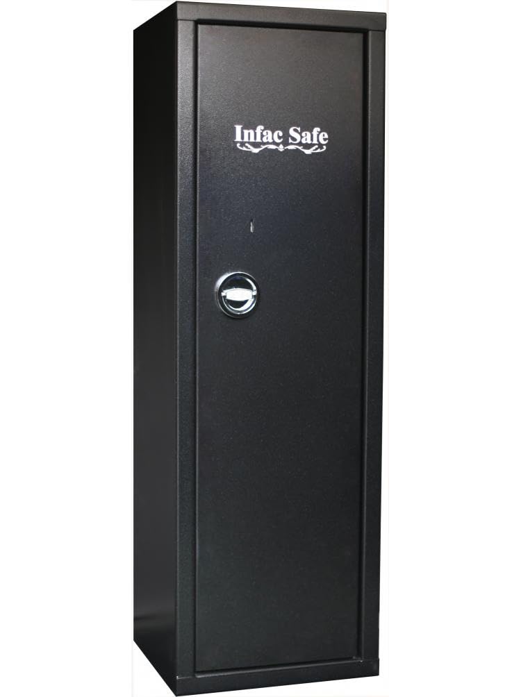 Safe C20S Armoire forte avec étagères en Acier | 5 étagères renforcées amovibles et réglables | Serrure à clé
