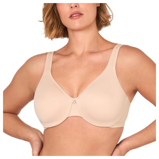Delimira Damen Große Größen BH - Vollschalen mit Bügel Klassischer Minimizer BH Beige 90E(40DD)