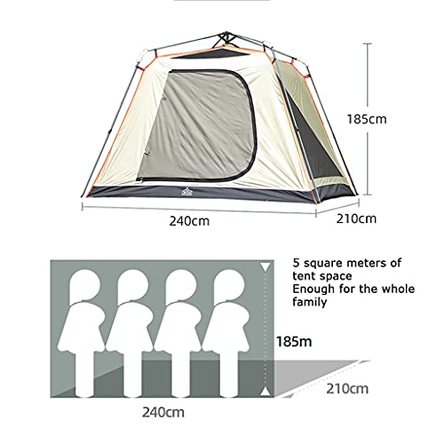 Carpa Pop Up Para Camping Impermeable 3-5 Personas miniatura 6