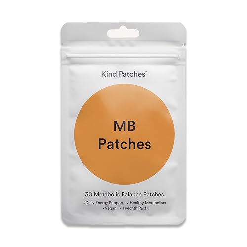 Kind Patches | MB Patches | Healthy Metabolism & Daily Energy Support | Plant-Based Botanical Blend with Citrus & Green Tea | 30 Vegan Patches