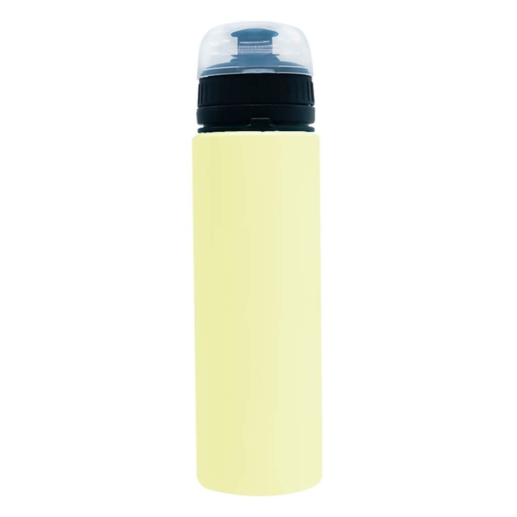 Faltbare Wasserflasche, Kieselgel 550 Ml Auslaufsicher Outdoor-Sportarten Anti-Fall Reise Tragbar (9 Farben)
