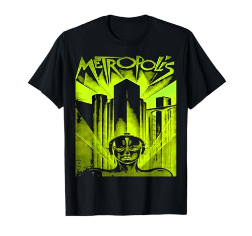 Vintage Nerdy Metrópolis Ciencia Ficción Cine Maestro Geek Camiseta