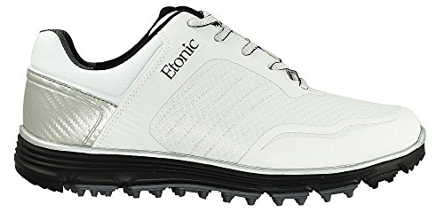 Etonic Prior Generation Stabilite Sport Spikeless Golf Shoes White/Black Size 11 Wide