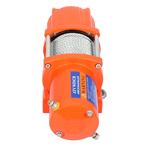 Cabrestante eléctrico 12V 4500LB con control remoto miniatura 2