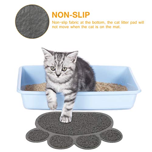 POPETPOP Tapete de Maca de Gato - Tapete de Caixa de Areia Antiderrapante - Material de Pvc Engrossa