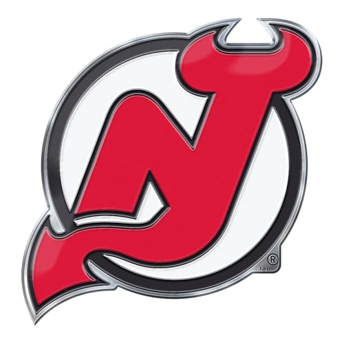 Emblème de voiture NHL New Jersey Devils FANMATS en couleurs officielles