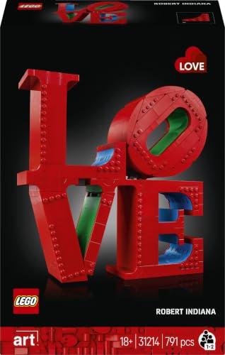 Miniatura 7 de LEGO Art Love Maqueta 3D para Construir para Adultos - Regalo para Parejas en San Valentín o Día de la Madre - Letras de Decoración para Casa y Dormitorio - Escultura Arte Pop 31214